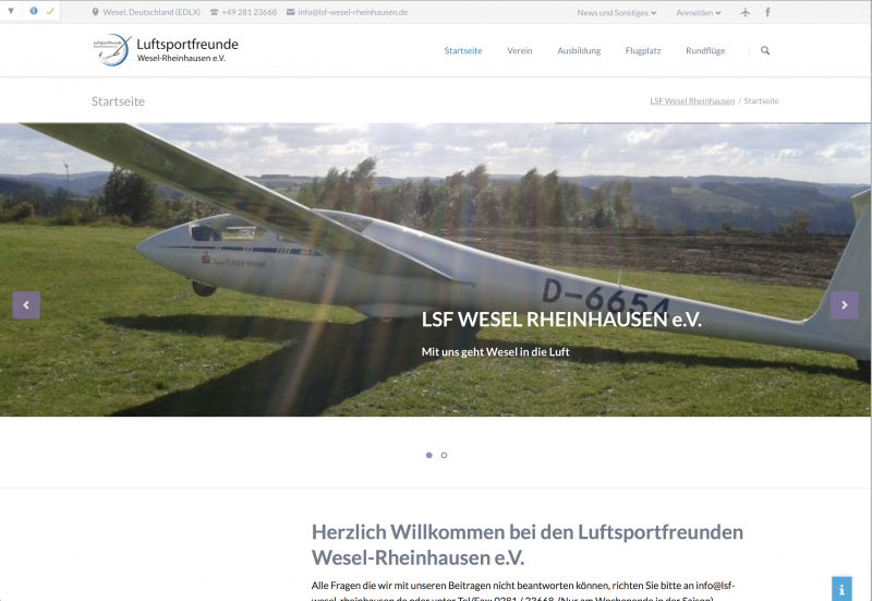 Screenshot Website